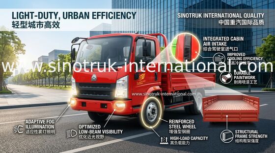Logistics Light Duty 4.5 Tons , Construction Site Trucks ZZ1047C3113C145 /