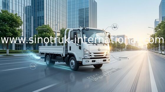 Professional SINOTRUK HOWO Light Duty Trucks Low Noise For Construction Business