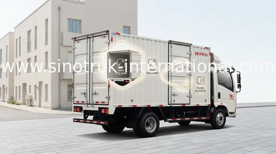 Light Duty Commercial Trucks / Delivery 17 Foot Box Truck With Low Fuel Consumption