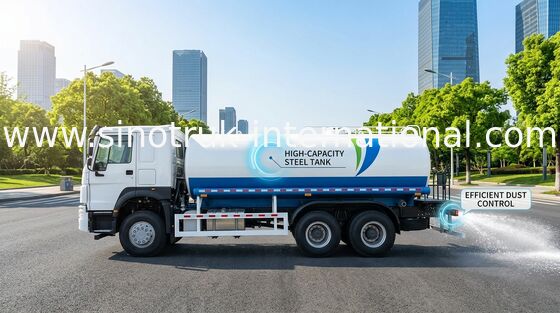 شاحنة خزان المياه 10-25CBM 6 X 4 يورو 2 400HP
