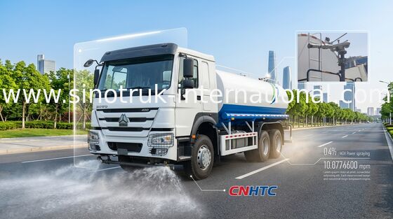 HOWO 6*4 القيادة 400HP 18m3 شاحنة رذاذ المياه الهندسية على نطاق واسع (شاحنة المياه / رذاذ المياه ، مناسبة لقمع الغبار في الطرق والري)