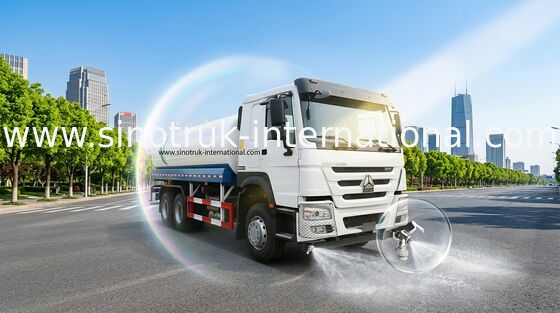 SINOTRUK HOWO 6x4 LHD شاحنات صهريج مياه 371HP 18CBM