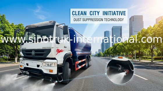 High Pressure Water Tank Truck With Pneumatic Control / Manual Control System