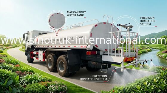 High Performance 18CBM Water Tank Truck For Emergency Firefighting