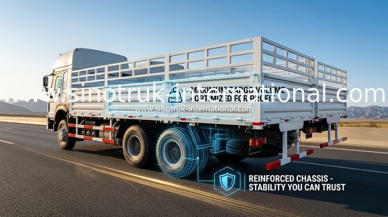 Commercial Cargo Vans 25 - 30 Tons LHD / RHD Euro 2 266 - 371HP Lorry Vehicle