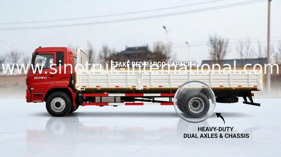 Cargo Truck Trailer 6X2 Euro2 290HP With Automatic Clearance Adjustment