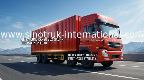 25 Tons Cargo Truck 6X2 Van Truck Euro2 290HP , Large Commercial Box Trucks