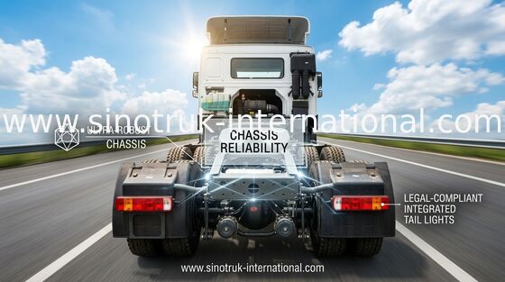 Euro 2 HW76 Cabin 60 Ton SINOTRUK شاحنة جرار