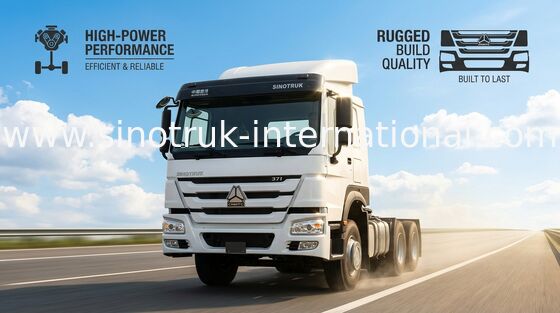 HOWO 6X4 شاحنة جرار RHD 10 عجلات 371 حصان ZZ4257S3241W