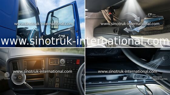 SINOTRUK HOWO نصف شاحنة جرار ZZ4257N3247N1B رئيس مع مكيف الهواء