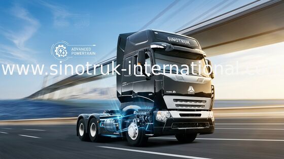 A7 RHD 6X4 Euro2 336HP شاحنة جرار ، رأس جرار الدولية ZZ4257N3247N1B