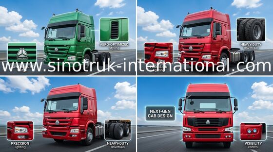ساينو تراك هووا جرار شاحنة LHD 6X4 Euro2 371HP ZZ4257S3241V