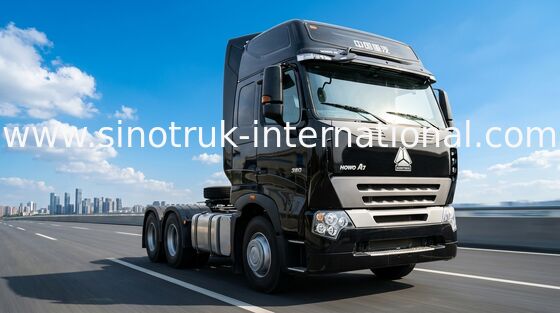 شاحنة جرار A7 HOWO LHD 6X4 Euro2 380 HP رصيف واحد ZZ4257N3247N1B