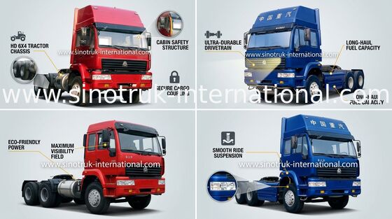 شاحنة جرار SINOTRUK الذهبي الأمير LHD 6X4 Euro2 290HP ZZ4251M3241W