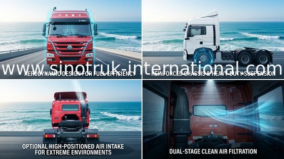 شاحنة جرار SINOTRUK HOWO LHD 4X2 Euro2 380HP ZZ4187S3511V