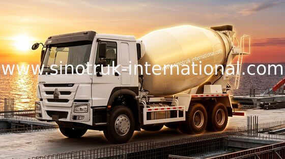 سينوتروك هوفو LHD 6×4 10 عجلات شاحنة مزج الخرسانة قوة حصانية عالية 400 حصان