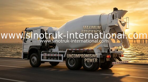 12 متر مكعب شاحنة مزيج الخرسانة الحجمية 380 حصان 3 محور