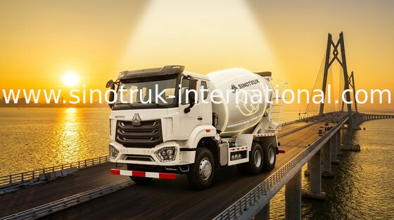 HOWO SINOTRUK شاحنة خلط الخرسانة عالية الكفاءة 10CBM 380HP 6X4 LHD