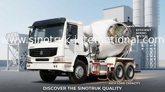 خلاط الخرسانة الصناعية 8CBM 290HP 6X4 LHD خلاط شاحنة الأسمنت