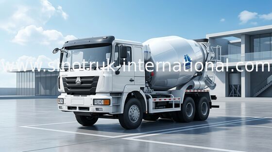 شاحنة خلط الاسمنت المتنقلة شاحنة خلط الخرسانة 10CBM 290HP