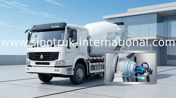SINOTRUK HOWO شاحنة خلط الخرسانة 12CBM 371HP 6X4 RHD ZZ5257GJBN4048W