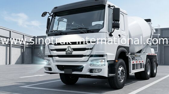 عالية الكفاءة 6CBM 290HP 6X4 LHD شاحنة خلط الخرسانة ، شاحنة خلط الإسمنت