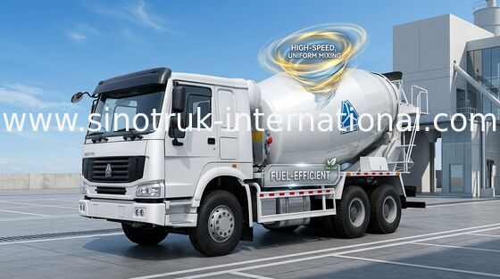 شاحنة خلط الخرسانة SINOTRUK HOWO 12CBM Euro2 371HP 6X4 RHD ZZ5257GJBN4048W