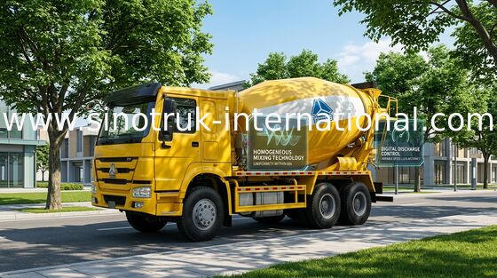 SINOTRUK HOWO شاحنة خلط الخرسانة 12CBM 336HP 6X4 RHD ZZ5257GJBN4048W
