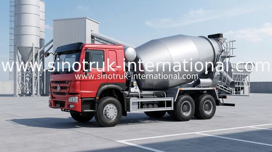 شاحنة خلط الخرسانة SINOTRUK HOWO 10 CBM لنقل الخرسانة