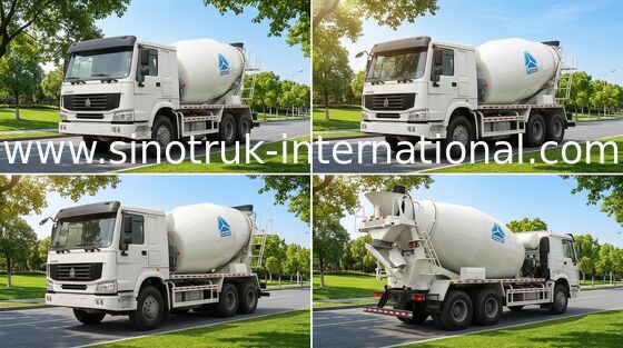 شاحنة خلط الخرسانة SINOTRUK HOWO 12CBM 336HP 6X4 RHD ZZ5257GJBN4048W