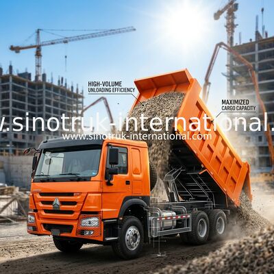 371HP 6x4 شاحنة قمامة 20.01CBM إدارة الحمولة المفيدة للكفاءة في العمل الثقيل