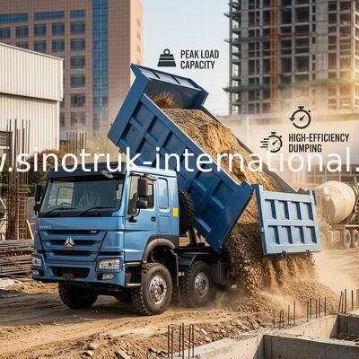 شاحنة النقل SINOTRUK HOWO 380HP 12 عجلات LHD 31 طن 20-30CBM ZZ3317N3567B1R