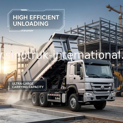 شاحنة النقل SINOTRUK HOWO 400HP 12 عجلات LHD 40Tons 30CBM ZZ3317V3567B1