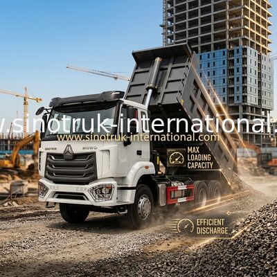 سينوتروك هوهان هوو تيبر ديمب شاحنة هيكل ويتشاي محرك 6 × 4 LHD ZZ3257V384JB1 النموذج