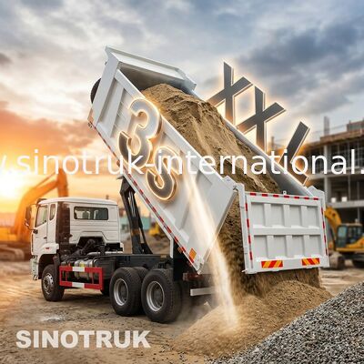 نموذج القيادة اليسرى أو اليمنى Howo Dump Truck 371 House Power Ultimate Heavy Duty Workhorse