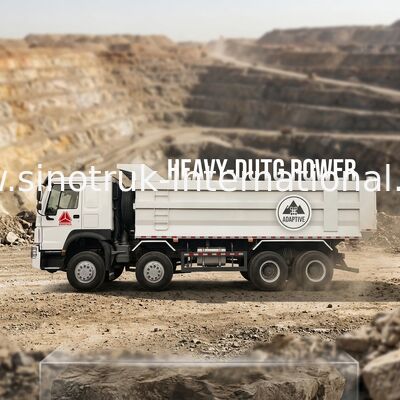 SINOTRUK HOWO شاحنة التفريغ التعدين 12 عجلة 400 حصان 8 × 4 نوع U