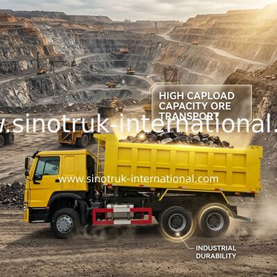 SINOTRUK HOWO قلابة شاحنة LHD 6 × 4400HP 20CBM