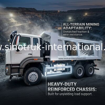 Sinotruk Howo قلابة شاحنة قلابة جديدة NX 10Wheels 400Hp 6 × 4 Mining