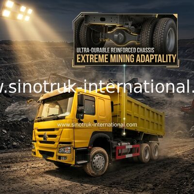 SINOTRUK HOWO 400HP قلابة شاحنة قلابة للبناء A7 أصفر ZZ3257V3847B1
