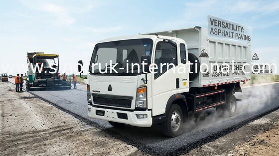 116HP HOWO 4X2 Light Duty Dump Truck RHD محرك اليد اليمنى