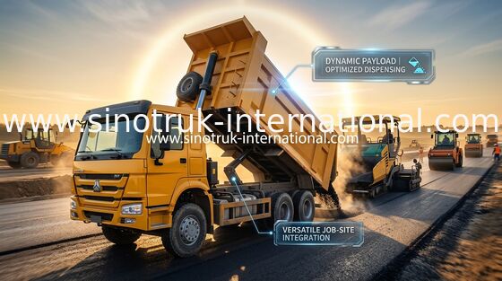 Euro 2 HOWO Yellow King Mine Dump Truck تحميل 30 طنًا