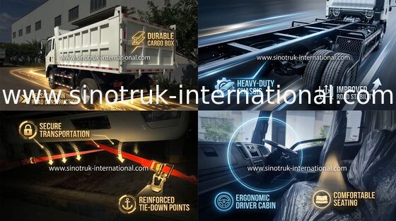 Euro Iii Sinotruk Howo 6x4 Dump Tipper Truck For Mining Industry