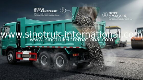 30-40 طن RHD 10 عجلات قلابة قلابة شاحنة ساينو تراك HOWO A7 للبناء