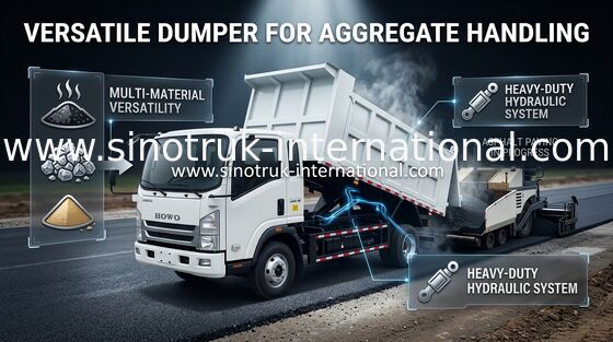 Euro 3 4 × 4 Sinotruk Howo Dump Truck Light Duty