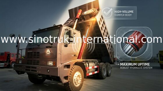 SINOTRUK HOWO Mining Tipper Dump Truck ZZ5707S3840AJ High Strength Skeleton Cab