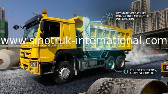 شاحنة قلابة Sinotruk Howo 6x4 336HP لتعدين البناء
