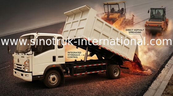 4 × 2 Rhd 8 Tons Dumper Tipper Truck 116hp للتعدين باستخدام