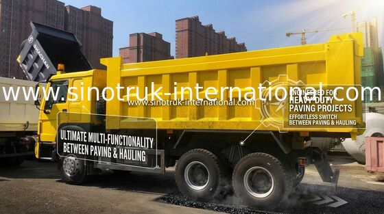 SINOTRUK HOWO 6x4 LHD قلابة شاحنة 336HP التعدين باستخدام
