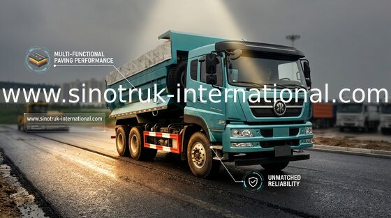 25 - 40 Tons CNHTC Tipper Dump Truck 371HP 10 Wheels For Mining / Municipal Works