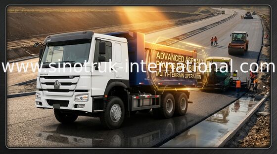 SINOTRUK HOWO Tipper Truck 266HP 6X4 LHD 10 - 25CBM Commercial Dump Truck